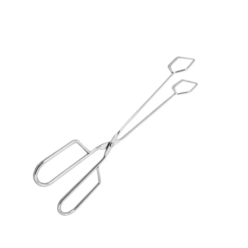 Pegador Alimentos Pinça Churrasco Carne Culinaria Inox 30cm - Mimo