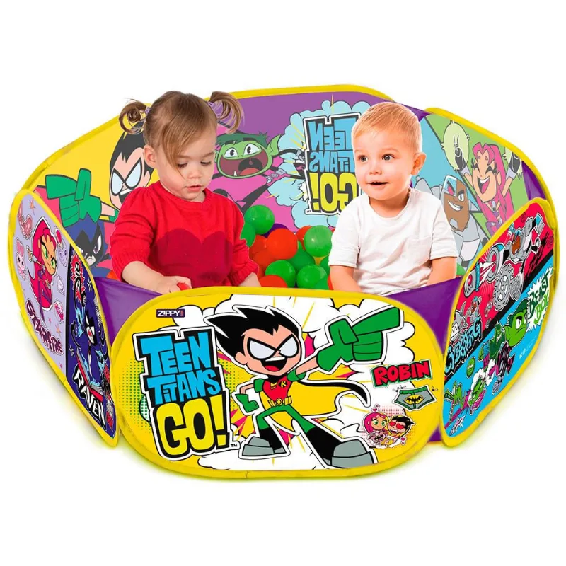 Piscina de Bolinha Jovens Titãs com 100 Bolinhas 7675 Zippy Toys 30336