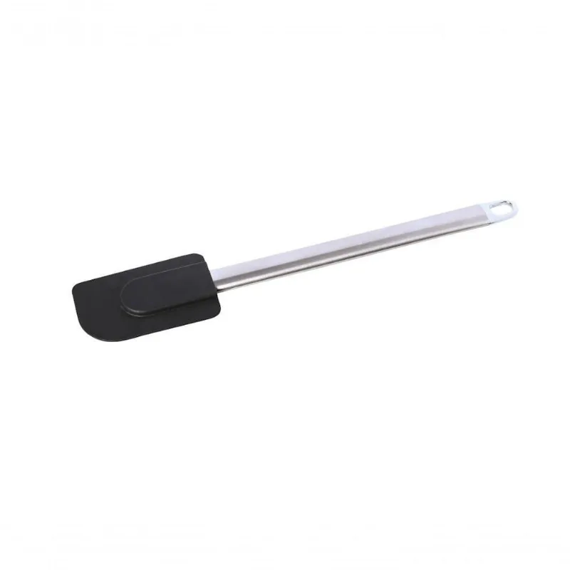 Jogo 2 Espátulas P- Bolo Silicone Cabo Inox Preto Mimo Style
