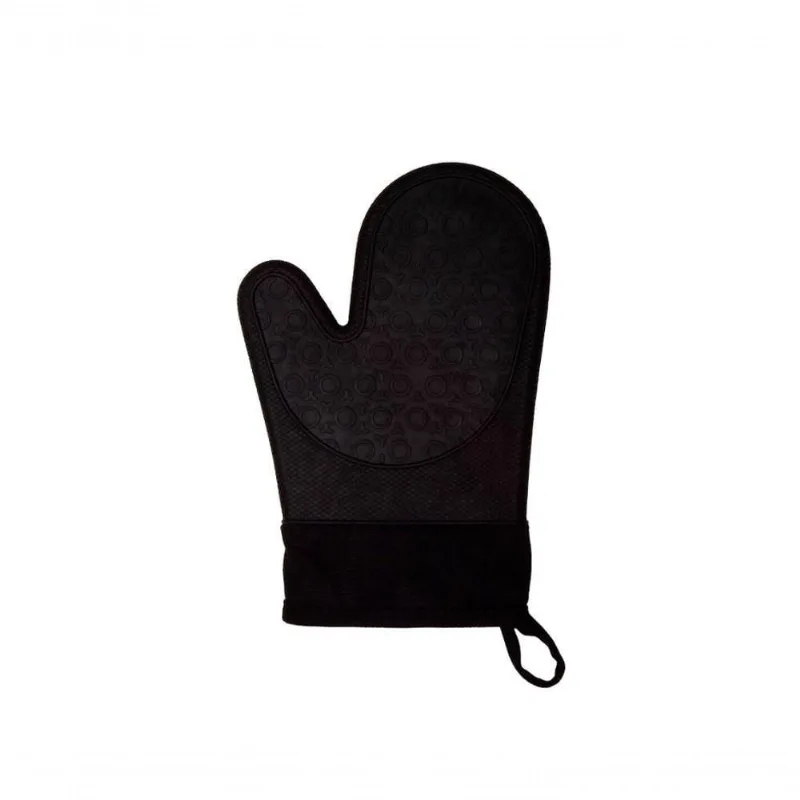 Luva De Silicone Preto Com Tecido 29 Cm Mimo Style Sn14287x