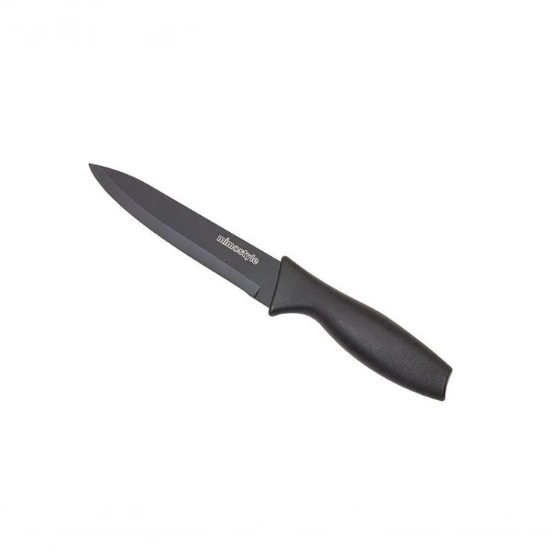 Faca Para Legumes Inox Antiaderente Preto 5? Mimo Style Ac21053