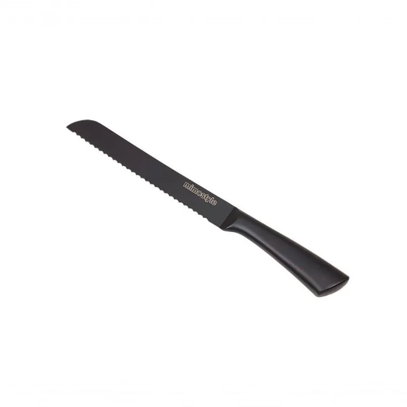 Faca Para Pão Inox Premium Black 8? Mimo Style Ac21055