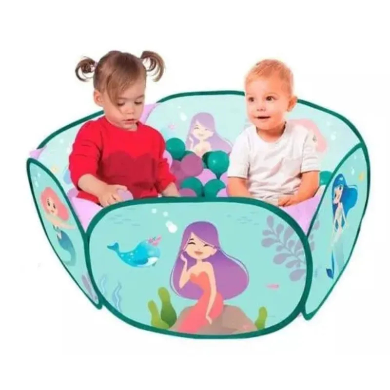 Kit Piscina Infantil Com 50 Bolinhas Sereias Zippy Toys