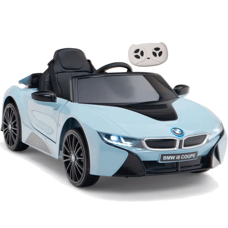 Carrinho Eletrico Zippy Toys BMW i8 Coupe 12V com Controle Azul