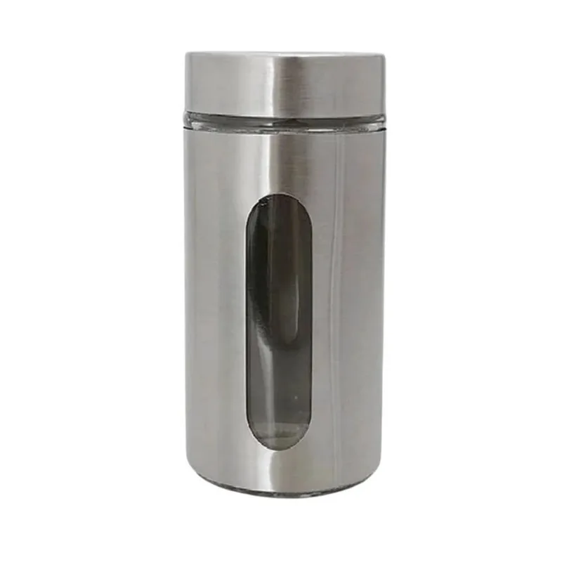 Pote Inox Mimo Style 1,3 Litros Com Visor Vidro Vitreo (MP)