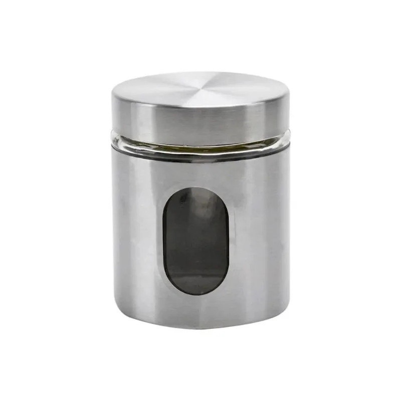 Pote Inox Mimo Style 630ml Com Visor Vidro Vitreo (MP)