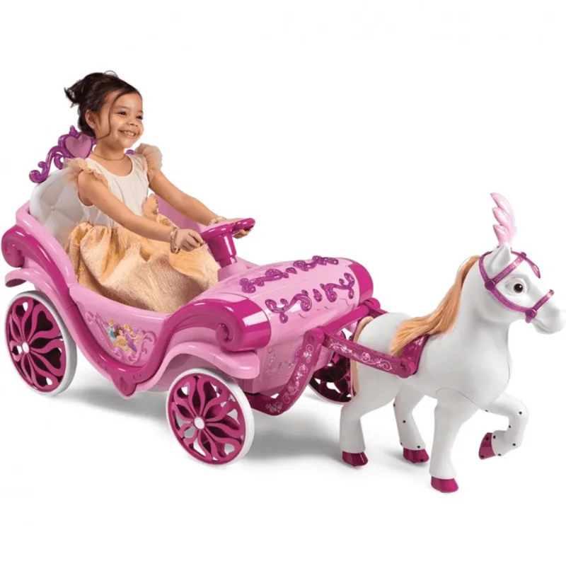 Carrinho Eletrico Carruagem Das Princesas Zippy Toys Disney 6v