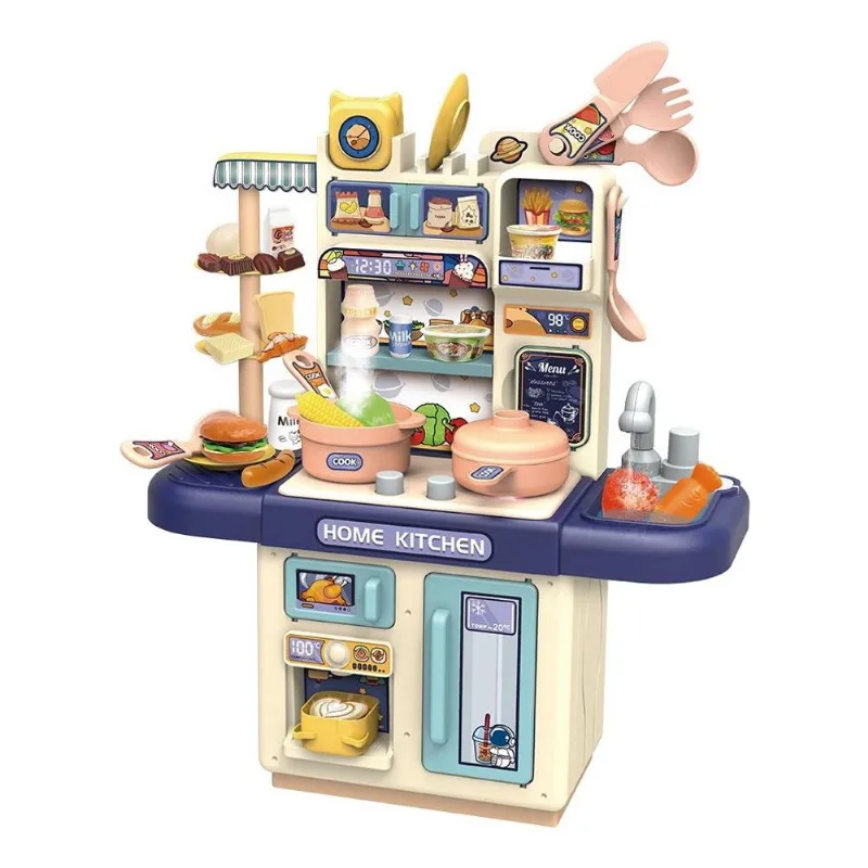 Kit Cozinha Casa Encantada com 34 Peças Azul - Zippy Toys