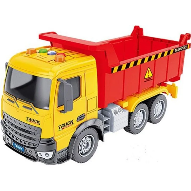 Carrinho De Brinquedo Caminhão Basculante 22cm Zippy Toys Fricção Luz e Som 10476