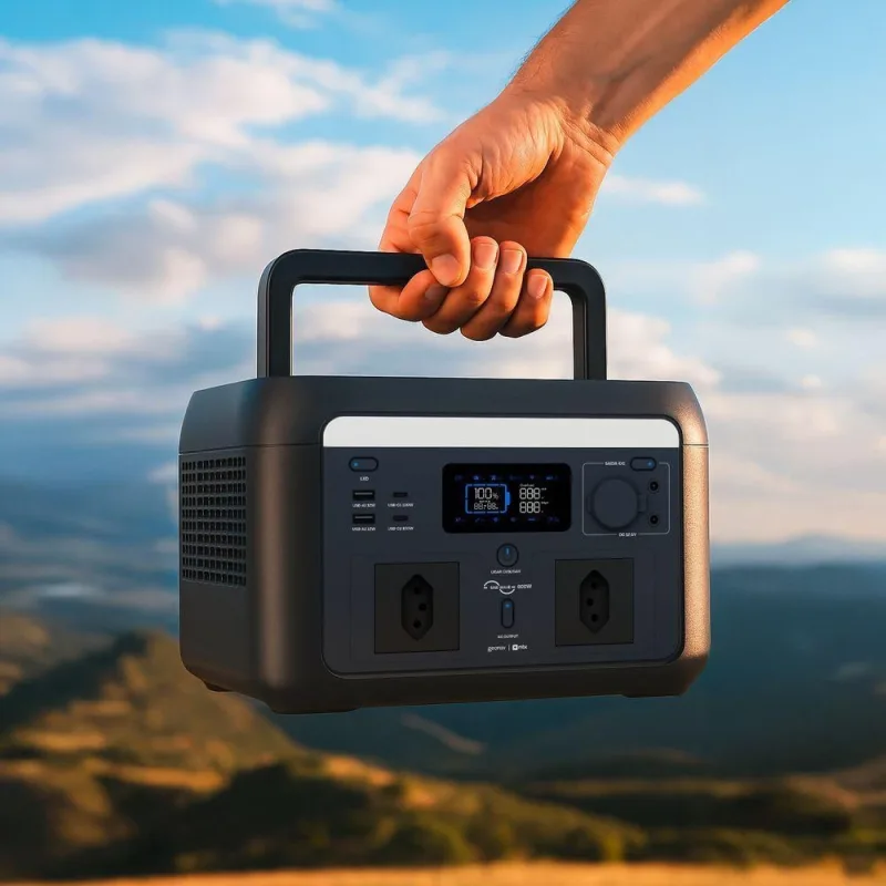 Estação de Energia Ps600w01bk Portátil com Múltiplas Conexões Preto Geonav 600W Bivolt - Geonav