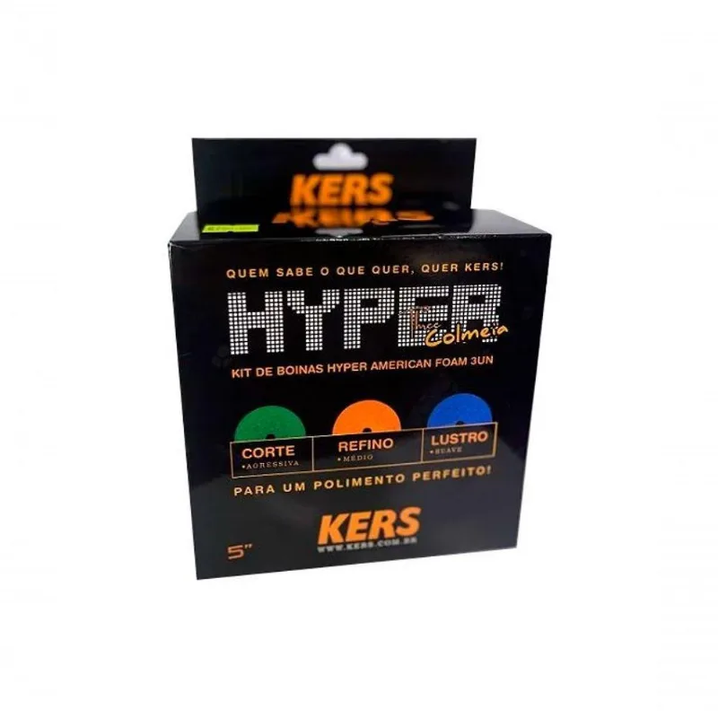 Kit De Boinas Hyper 5 Polimento Corte Refino Lustro Kers