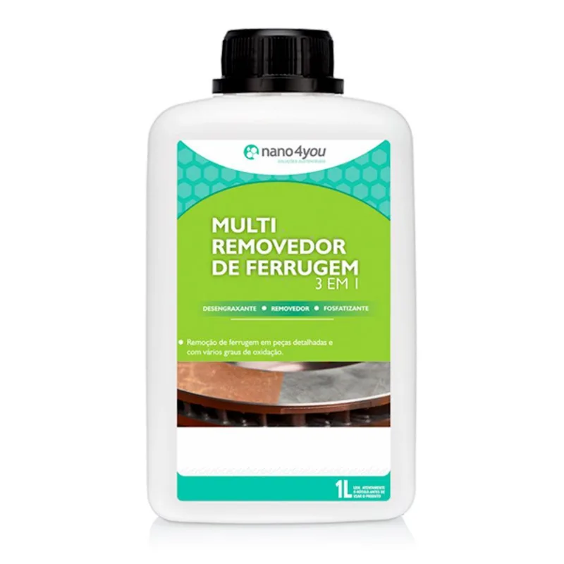 Removedor De Ferrugem Desengraxante Peças De Ferro 1 Litro