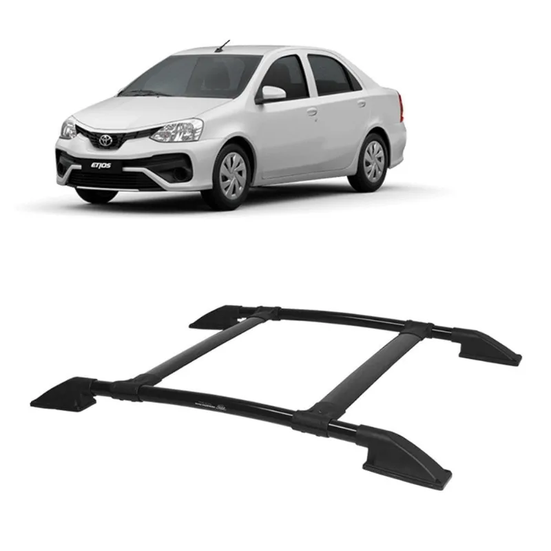 Rack de Teto Etios Sedan 2013 2014 2015 2016 a 2020 Preto