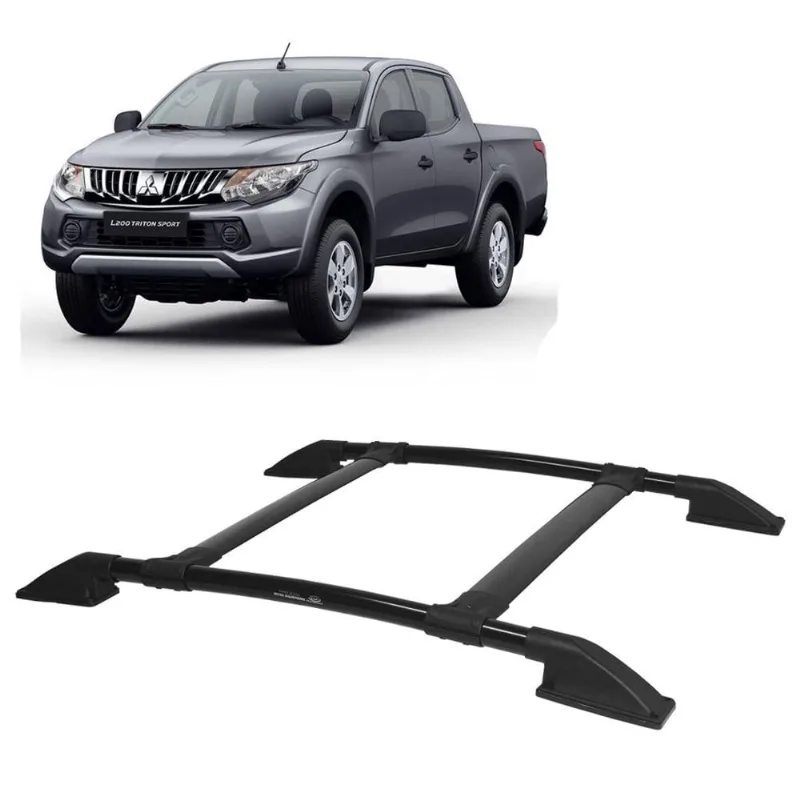 Rack de Teto L200 Sport 2004 A 2009 2010 2011 2012 Preto