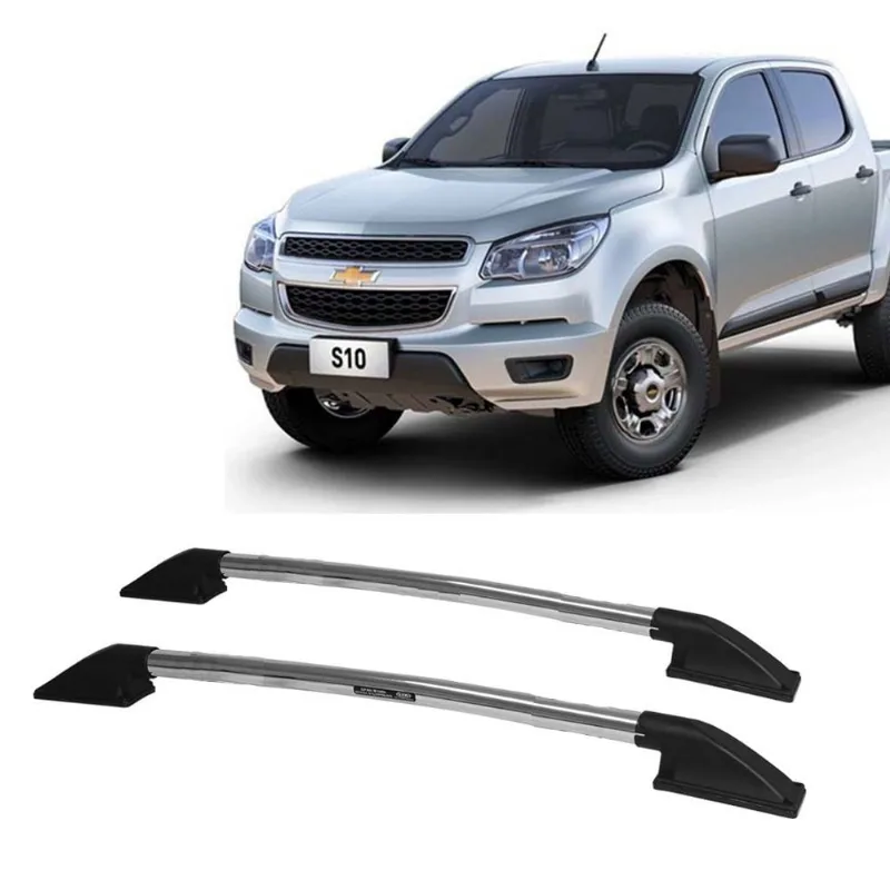Rack de Teto Bagageiro S10 2013 2014 2015 2016 a 20 Cromado