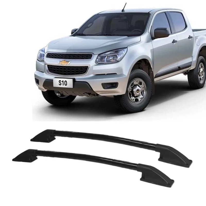 Rack de Teto Bagageiro S10 2013 2014 2015 2016 a 2020 Preto