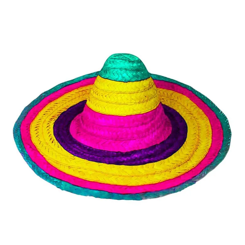 Chapéu Mexicano Sombreiro Colorido Adulto