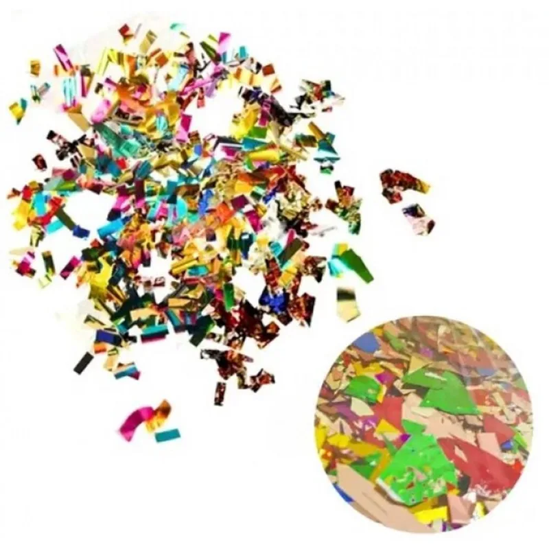 Confete Metalizado Colorido Carnaval 100g