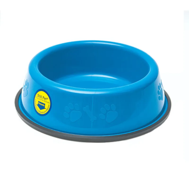 Comedouro e Bebedouro Pesado para Filhotes Tudo Pet Azul 750 ml - Tudo Pet