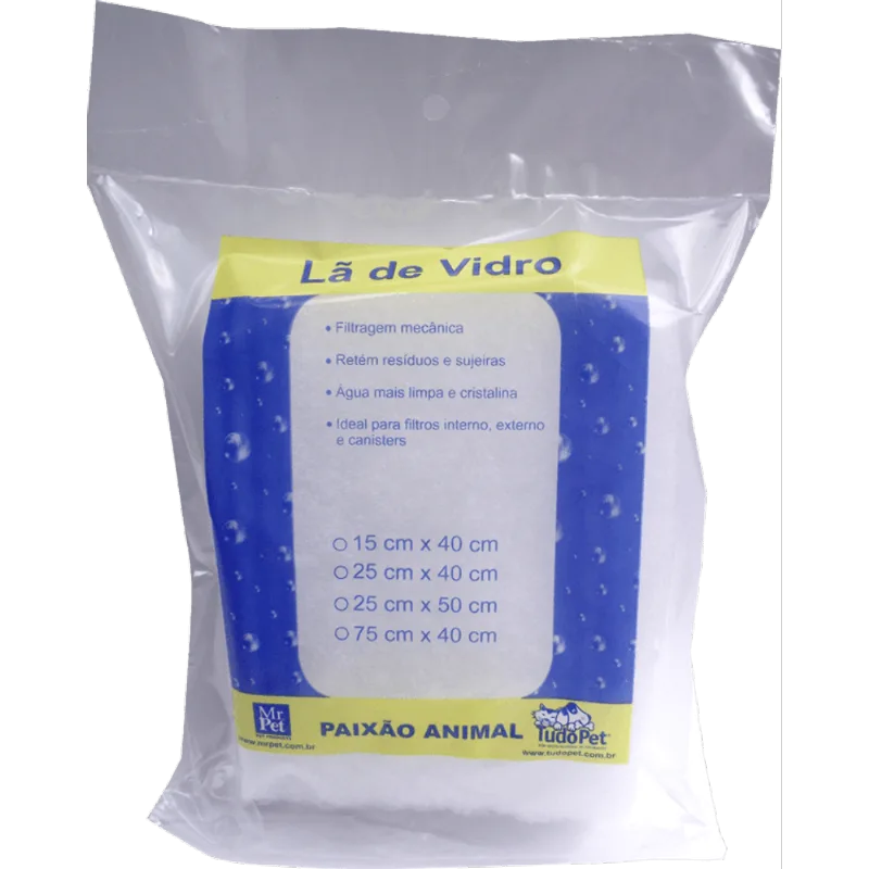 Lã de Vidro para Filtro de Aquário TudoPet 75 x 40cm - Tudo Pet