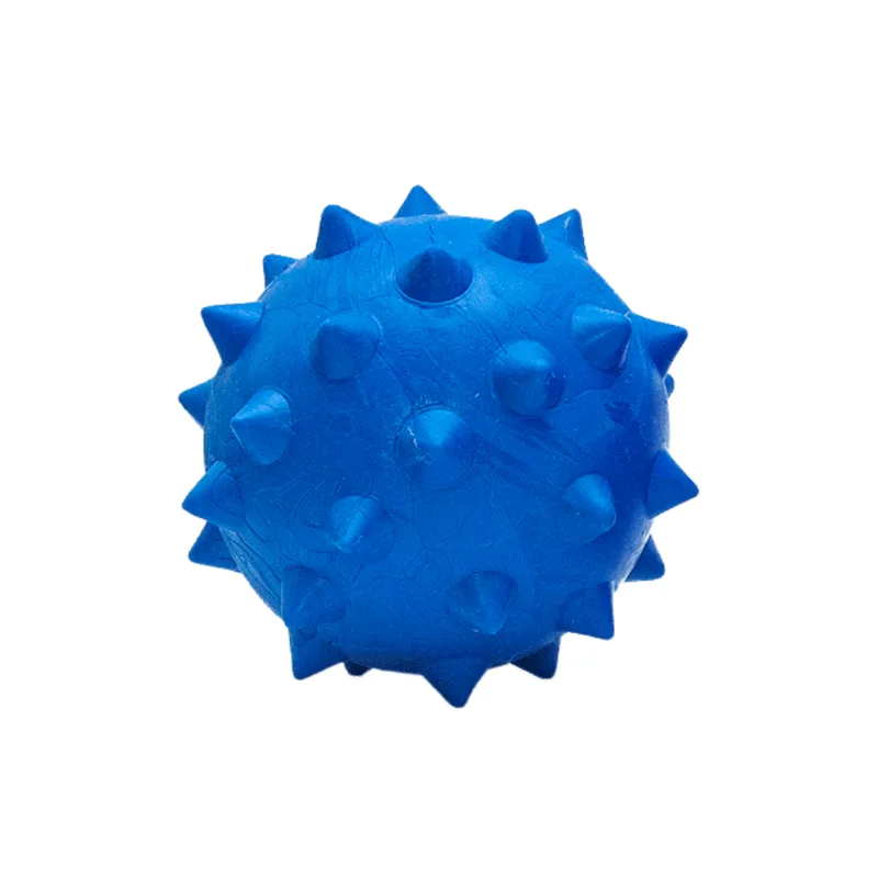 Bola Borracha Maciça Mini Cravo Tudo Pet Azul 100 mm - Tudo Pet