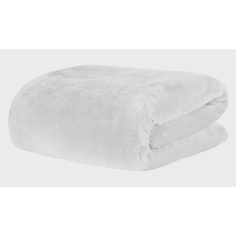 Cobertor Manta Casal Blanket Branco Kacyumara - Kacyumara - Cama, Mesa E Banho