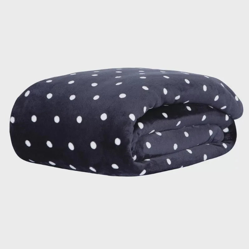 Cobertor Blanket Casal Kacyumara Vintage Marinho - Kacyumara