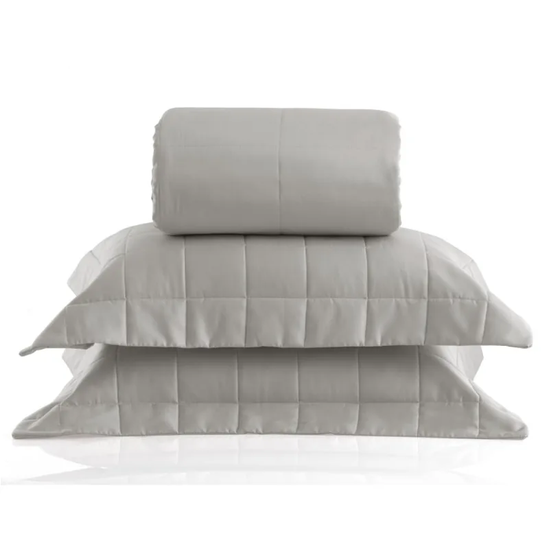Colcha Matelada 300 Fios Algodão Fend Stone Square Kacyumara - Casa K Queen - Kacyumara