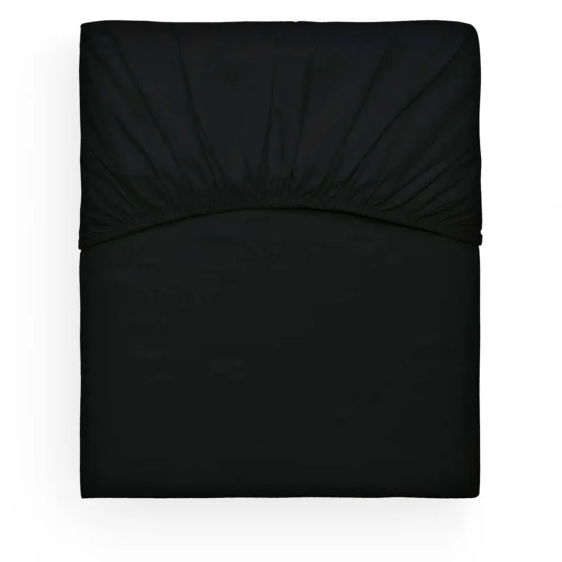 Lençol Avulso Com Elástico King 300 Fios Satinée - Kacyumara Preto/4246