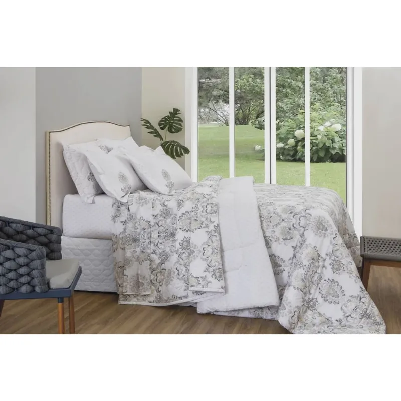 Cobreleito Casal Vida Bela 3 pc Mirut Kacyumara - Kacyumara