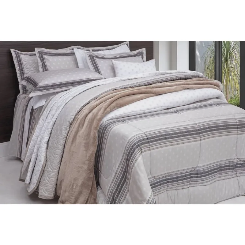 Cobreleito 3pc King Satinée Mevon Kacyumara - Kacyumara