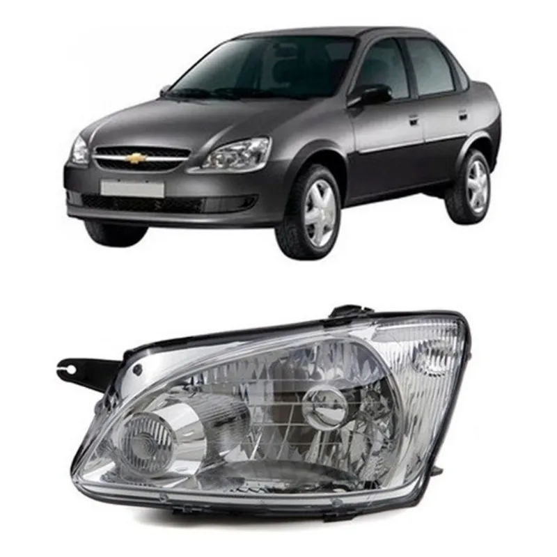 Farol corsa 2011/ classic mascara cromada le