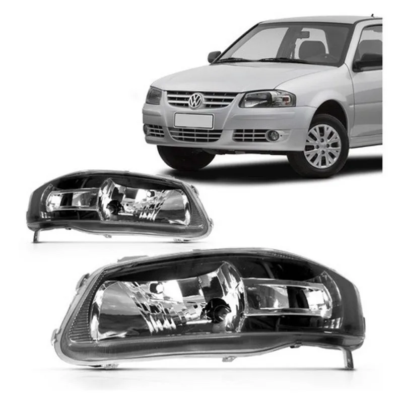 Farol gol 2005 G4 mascara negra power lado direito