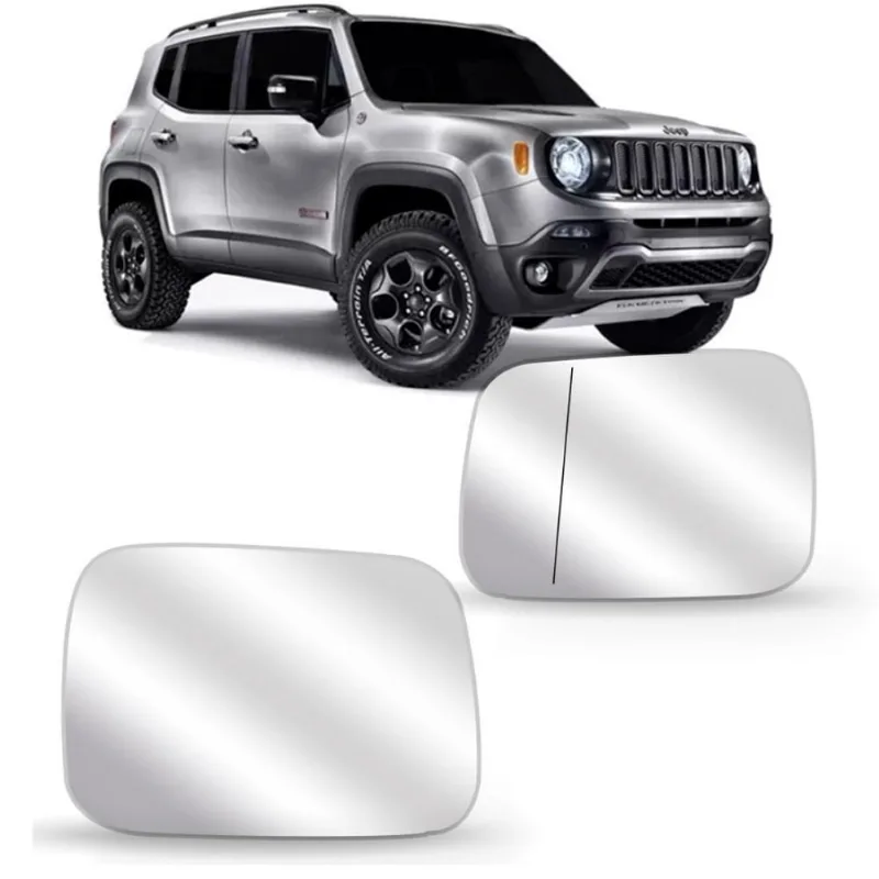 Lente Retrovisor Jeep Renegade Com Base