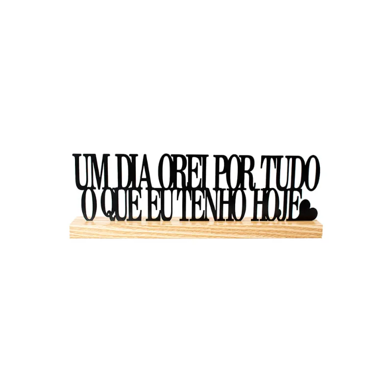 Enfeite Decorativo Motivacional 34x4,8x12cm 13057 Multimix