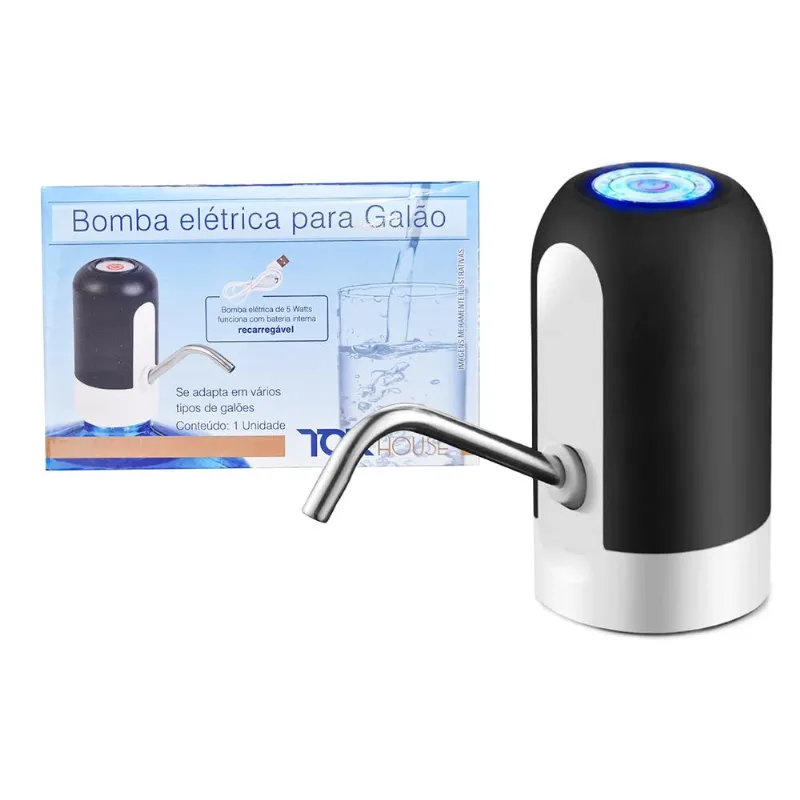 Bomba De Água Elétrica Recarregável Para Garrafão 5V - Tc02417471 - Multmix