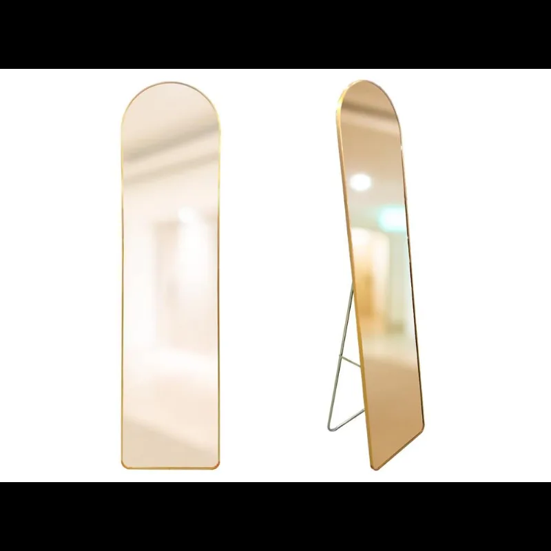 Espelho Emoldurado Metal Dourado 36X146Cm Multimix
