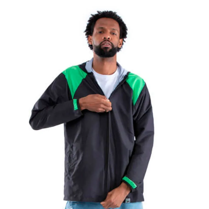 Jaqueta Corta Vento Masculina Pantaneiro GG Preto E Verde (MP)