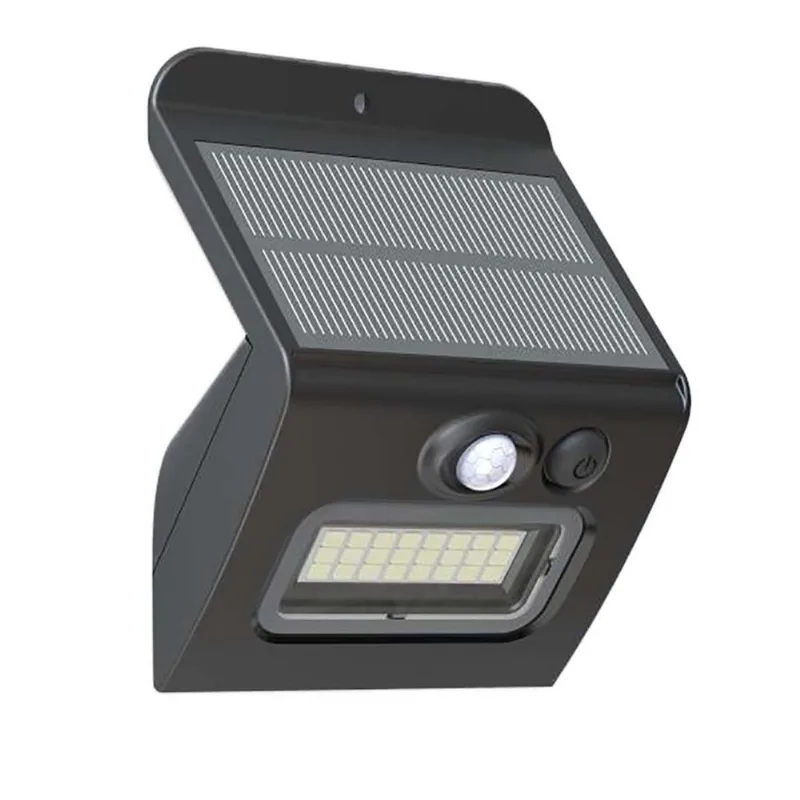 Arandela Externa Solar 300LM 6500K Abs Ecoforce 18578 Preto - Ecoforce