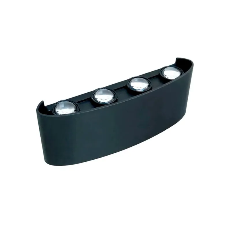 Arandela Externo Metal Preto Led 8W 3000K Fortec