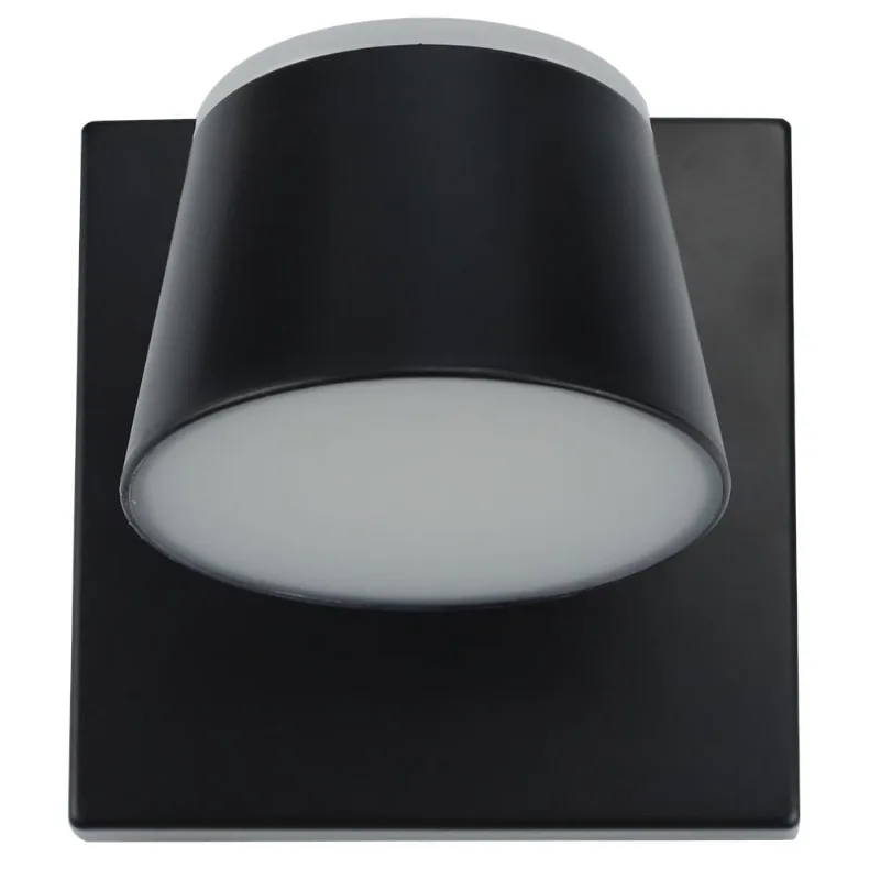Spot LED Redondo 7W Luz Amarela 3000K 1C Preto - Fortec