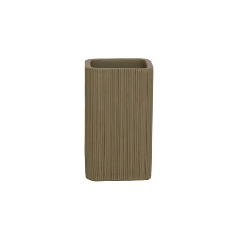 Porta Escovas Hasiera Poliresina Eco3139 Marrom