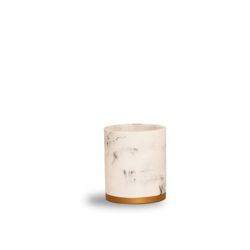 Escova Sanitária com Suporte em Poliresina Mármore Branco - ECO3155 - Hasiera
