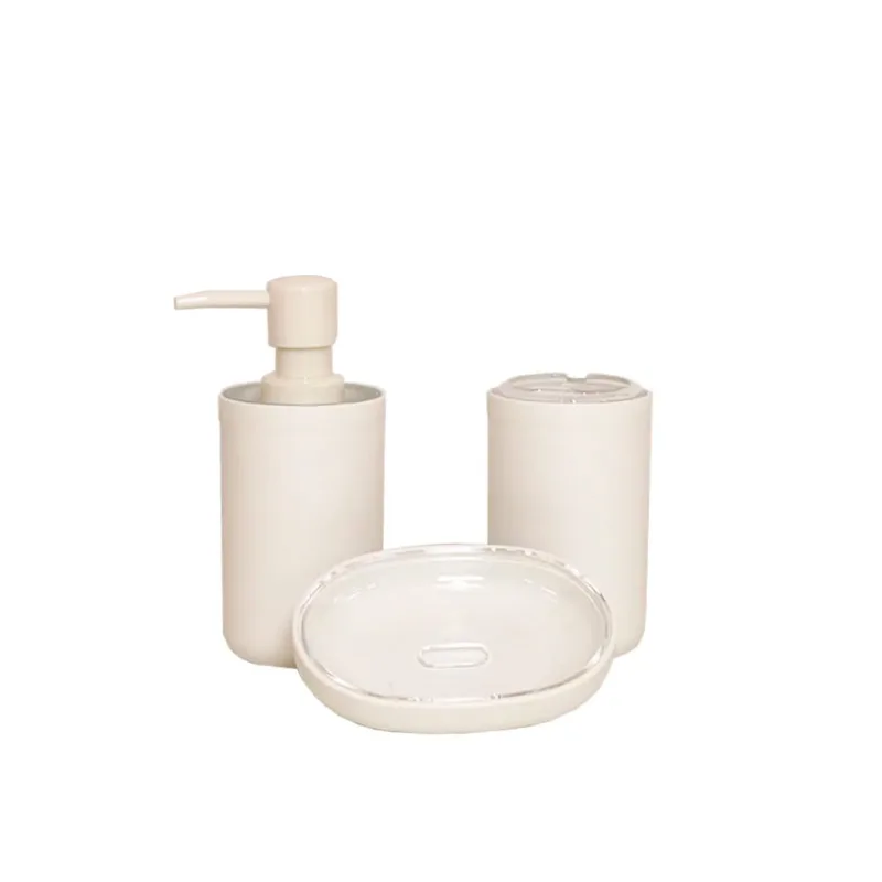 Kit para Banheiro 3 Peças Branco - Hasiera