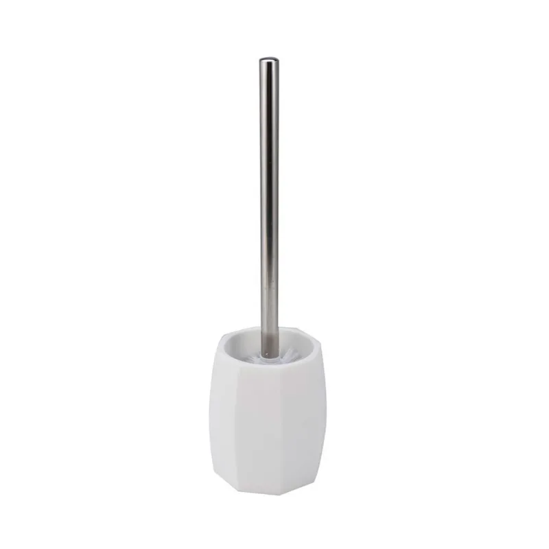 Escova Sanitária com Suporte em Poliresina Branco - ECO3194 - Hasiera