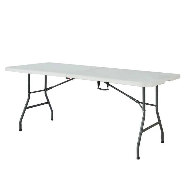 Mesa Retangular Dobrável Branca 180x74x74CM - Hasiera