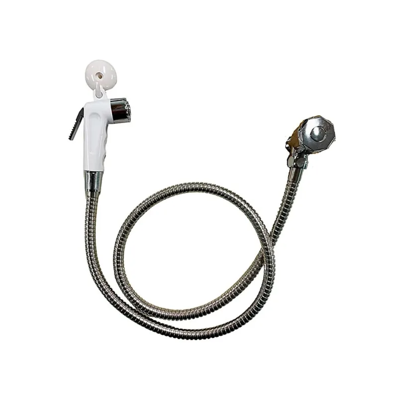 Ducha Higiênica com Registro Cromado e Gatilho Branco - ECO3556 - Hasiera