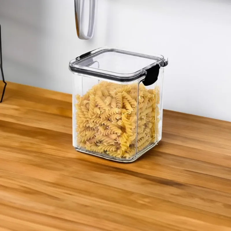 Pote Hermético Empilhável Em Plástico 1800Ml - Hasiera