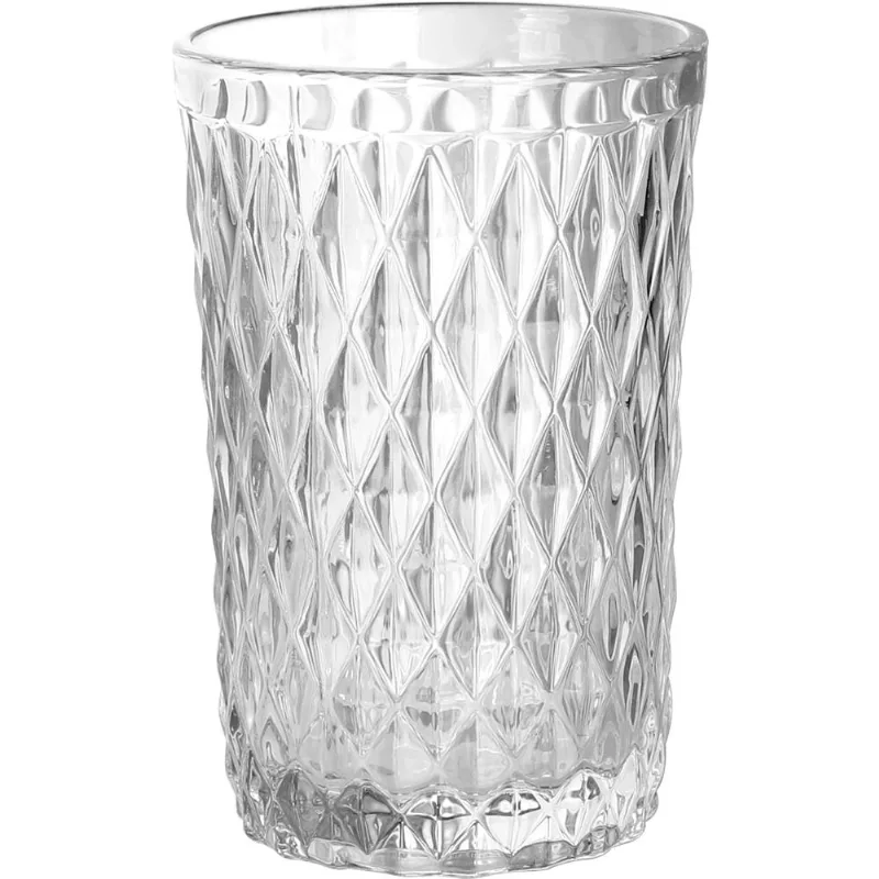 Copo De Vidro 350Ml Transparente Diamante Hasiera