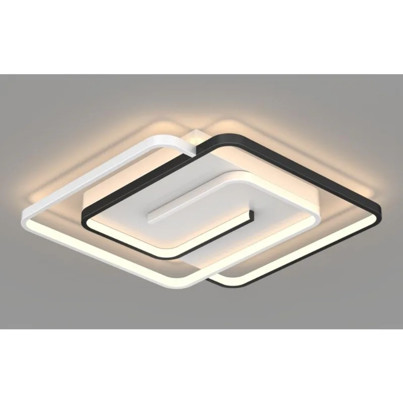 Plafon 48W 3 Em 1 Branco E Preto Fortec